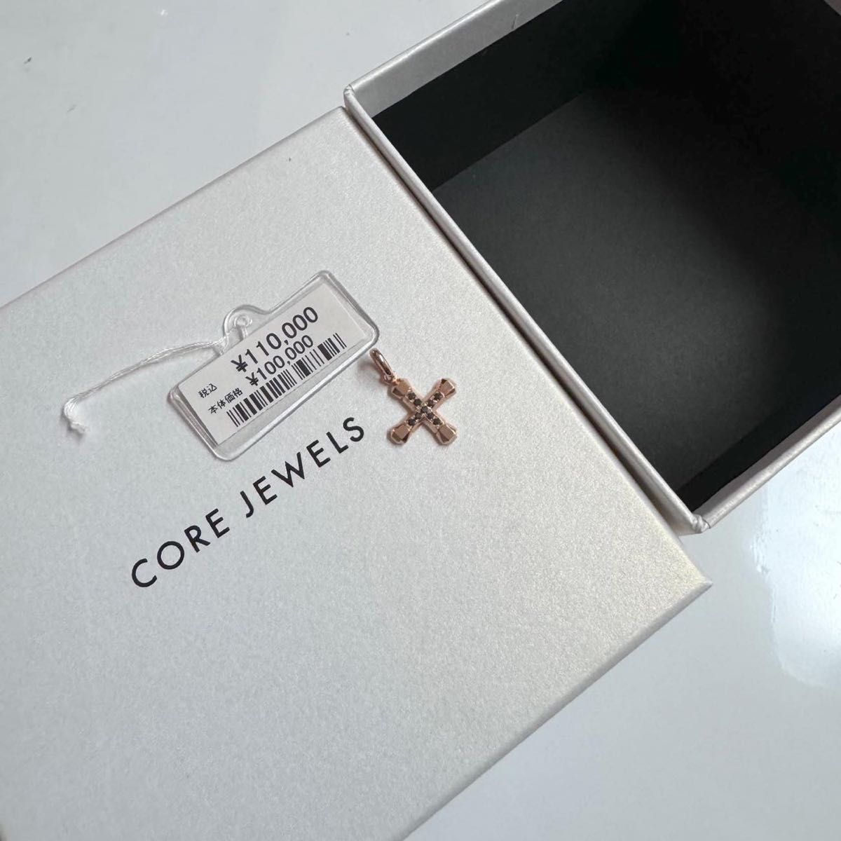 未使用 CORE JEWELS K18PG ダイヤモンドペンダント ネックレス 定価11