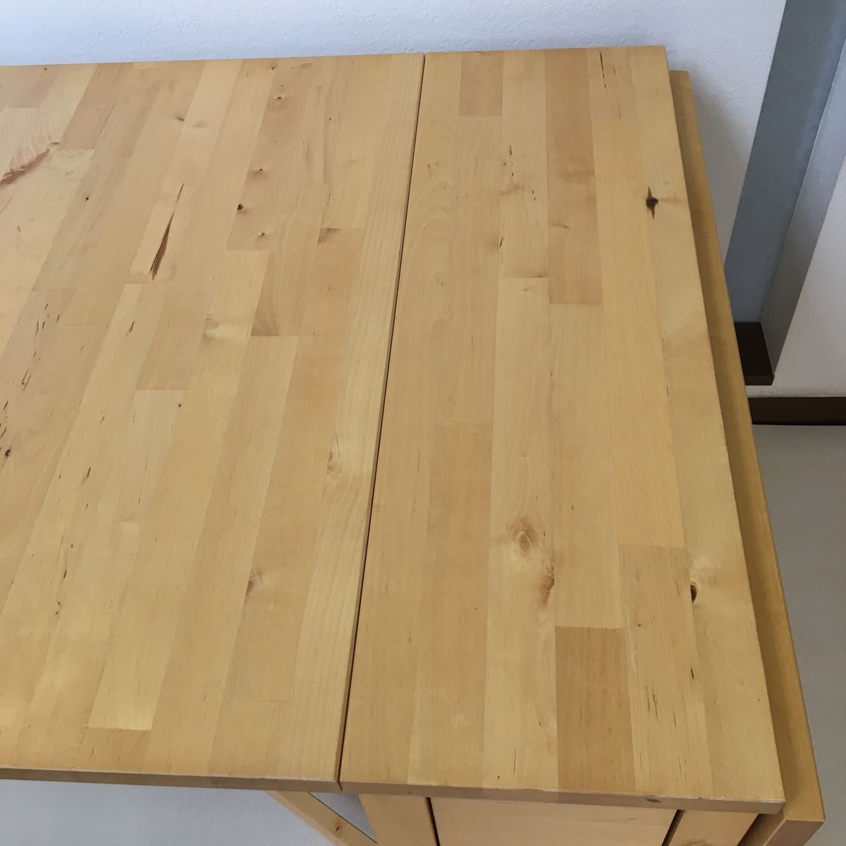 IKEA 完成品 バタフライテーブル 無垢材 ノールデン ナチュラル 送料