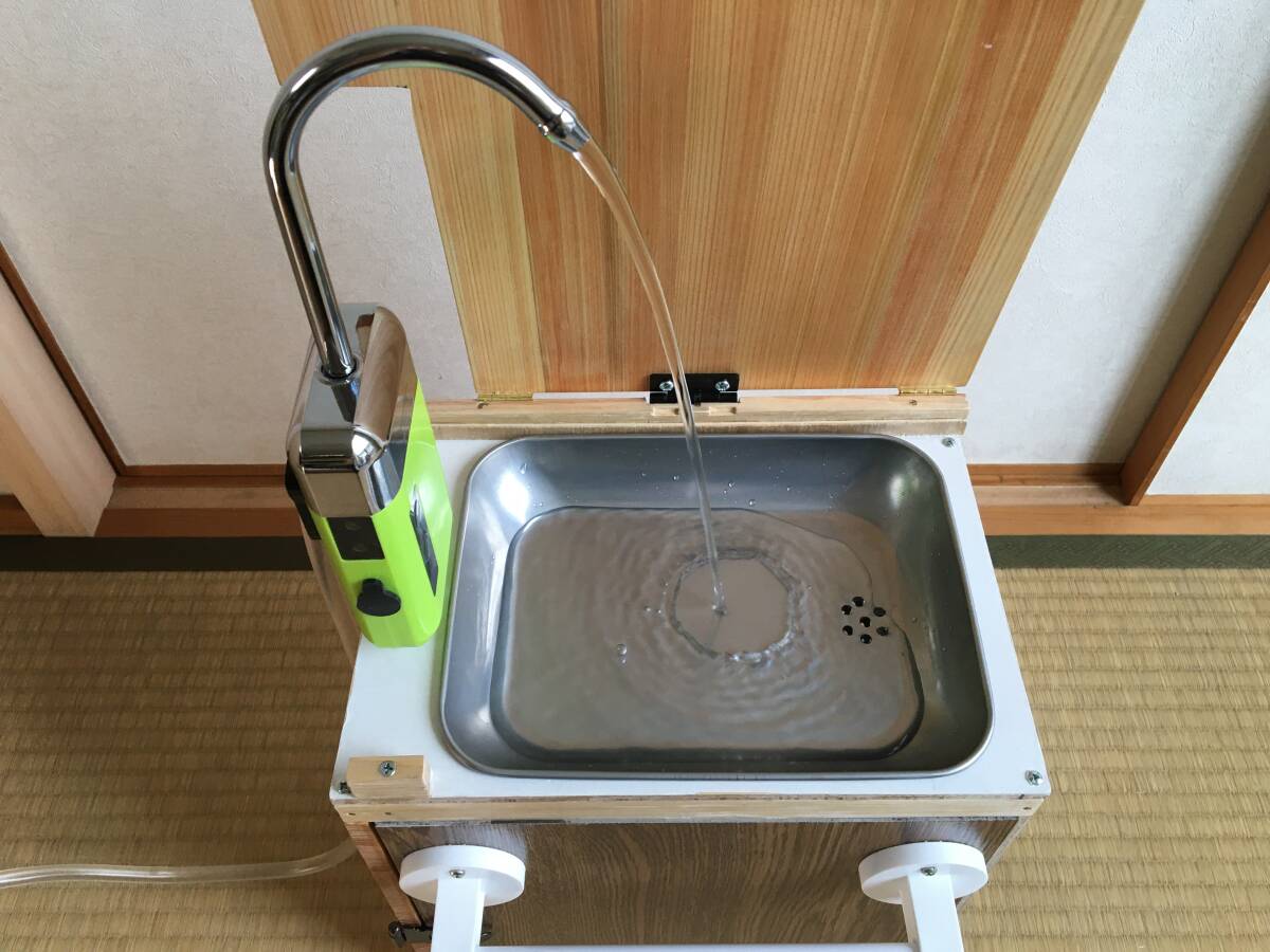 車中泊 キャンプ用シンク ギャレー 新品ウォーターポンプ付き