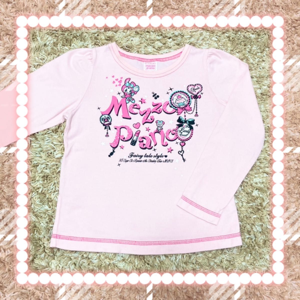 美品 メゾピアノ 110 長袖Tシャツ ベリエちゃん トップス ロンT 平成