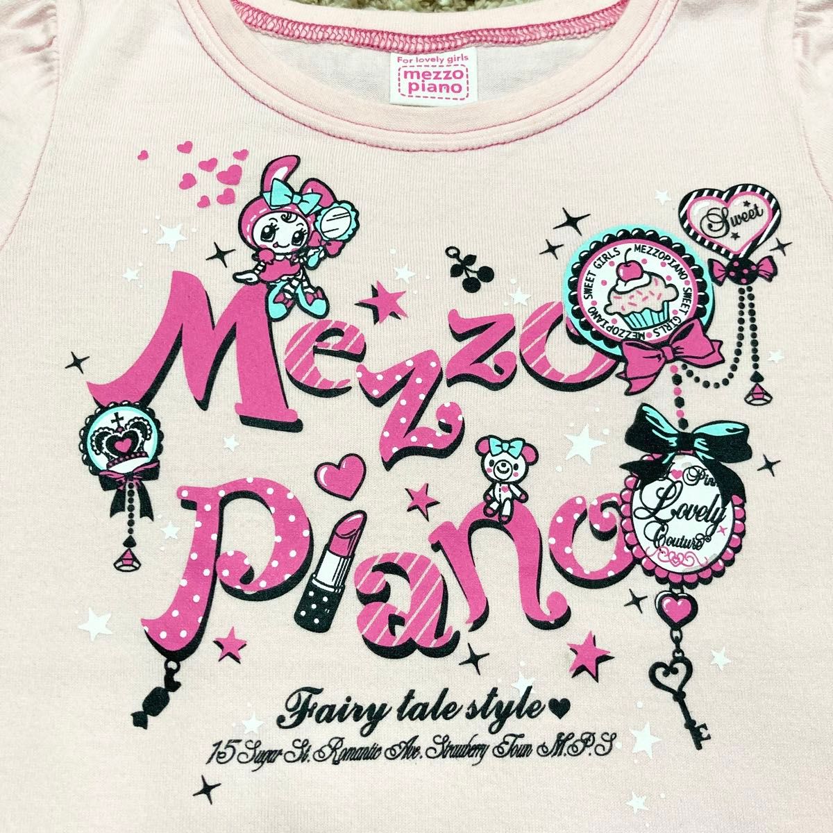 美品 メゾピアノ 110 長袖Tシャツ ベリエちゃん トップス ロンT 平成