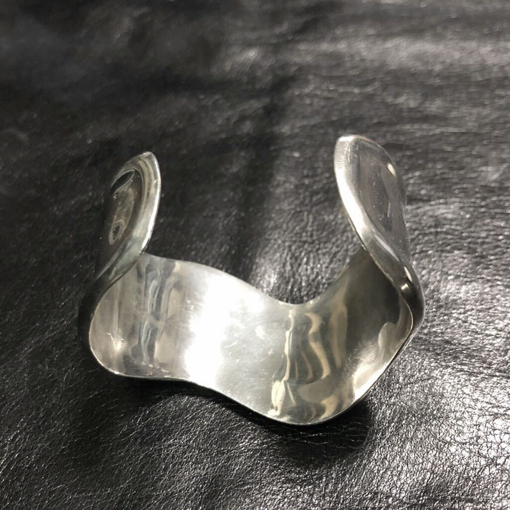 Vintage Mexican Silver Cuff Bangle 925ブレスレット シルバー