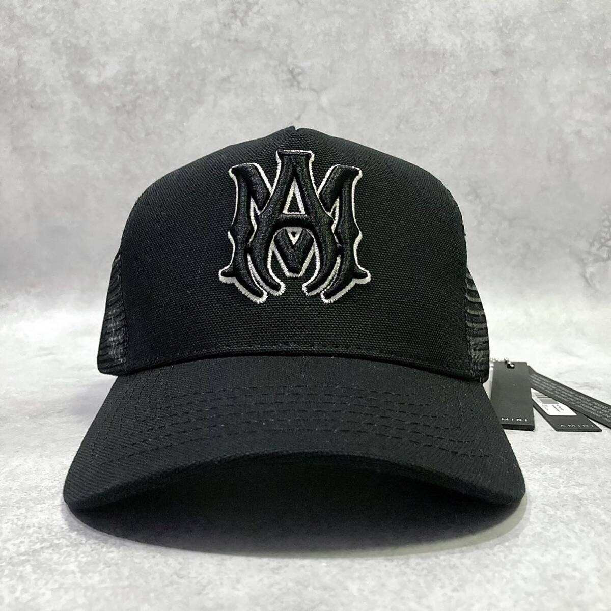 AMIRI ブラック トラッカーキャップ 節約 AMIRI アミリ MA TRUCKER CAP