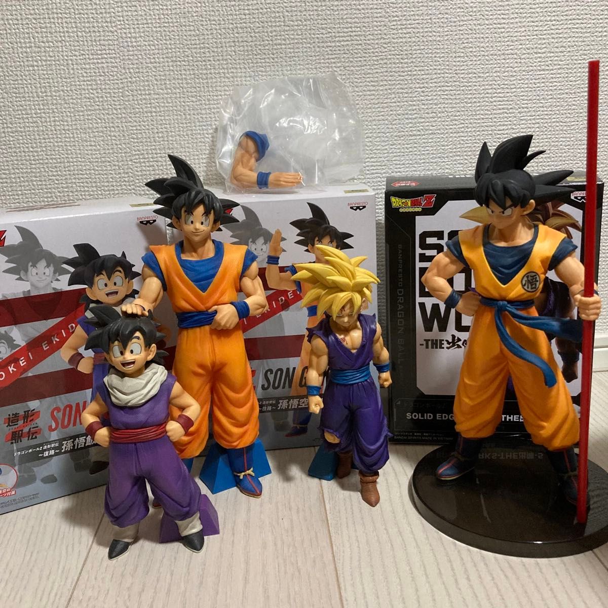 フィギュア ドラゴンボールZ 造形駅伝 孫悟空 孫悟飯 少年 出陣 20th