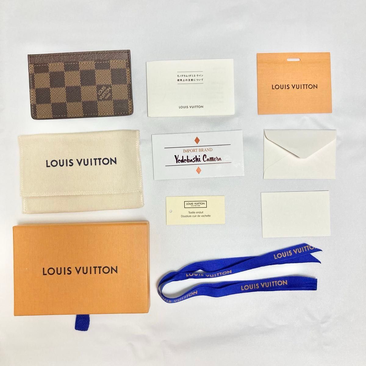 未使用 付属品あり LOUIS VUITTON ルイヴィトン ダミエ ポルトカルト