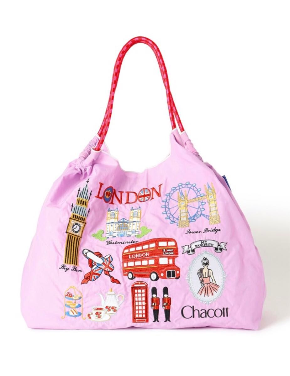 チャコット ボールアンドチェーン ロンドン柄 LONDONトートバッグ L