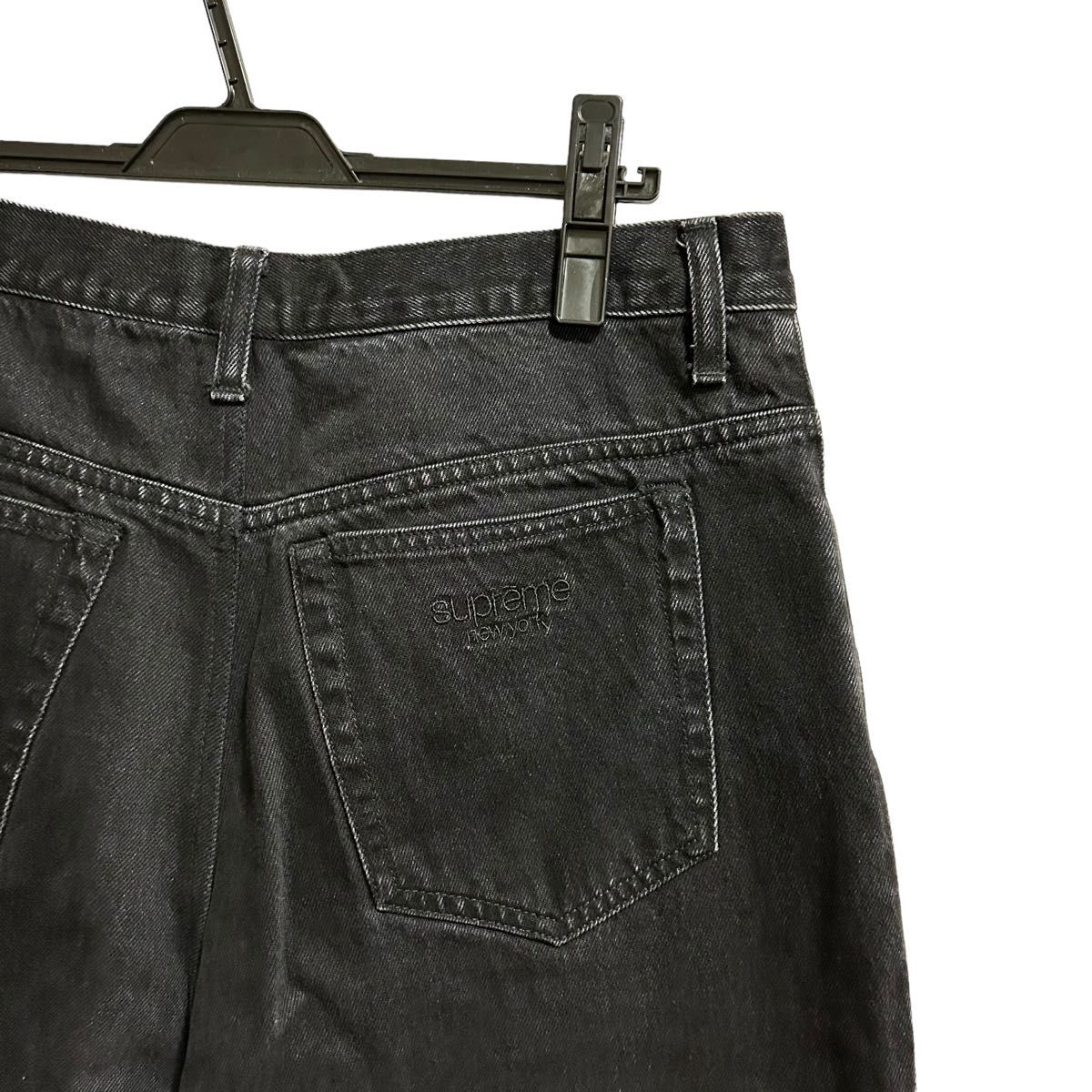 Supreme Baggy Jean 22AW black 32インチ シュプリーム バギー