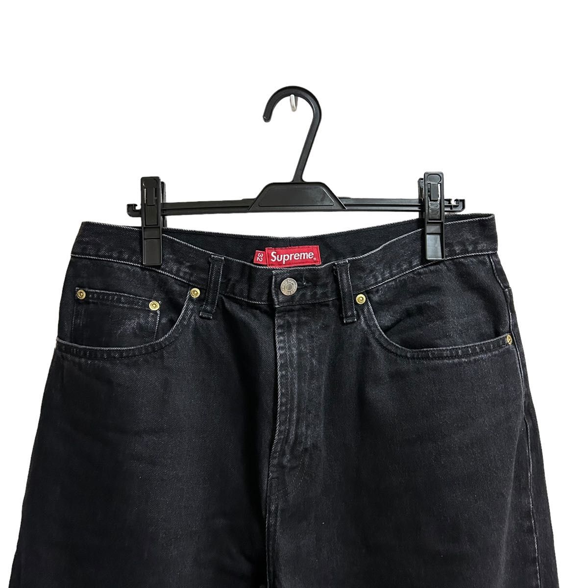 Supreme Baggy Jean 22AW black 32インチ シュプリーム バギー