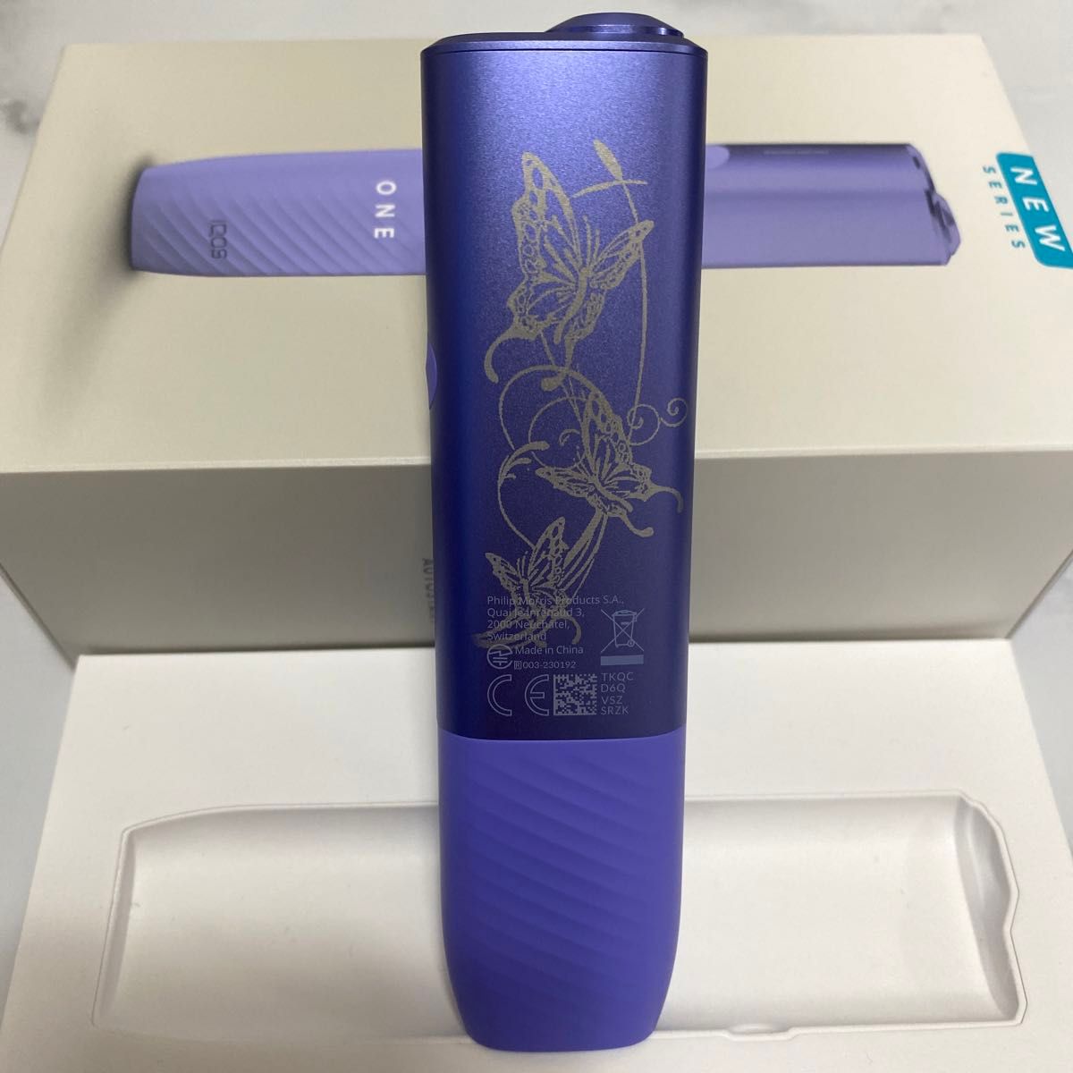 2台 名入れ アゲハ蝶 加工 iQOS ILUMA i ONE アイコス イルマ i ワン