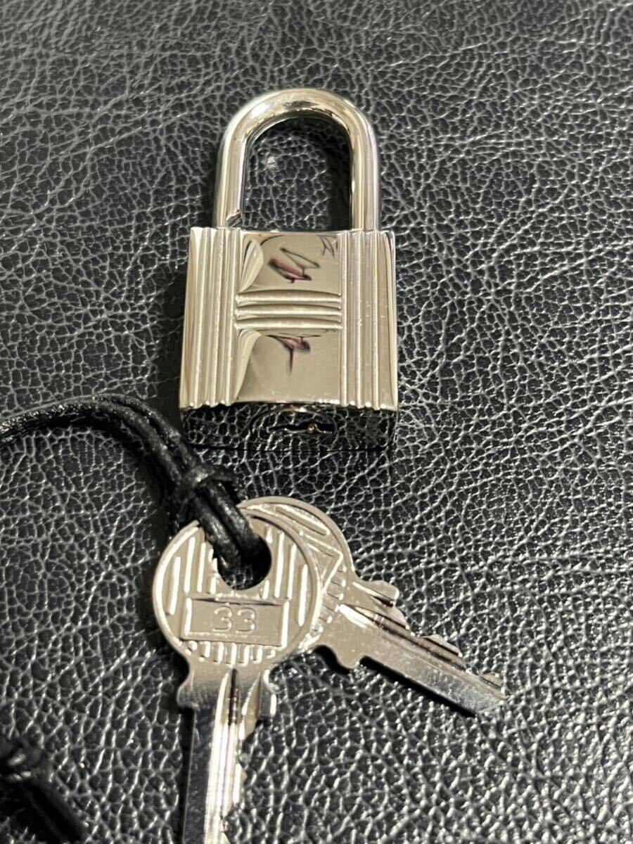 HERMES エルメス 100番 純正カデナ 南京錠 鍵2本付き バッグ用 HERMES