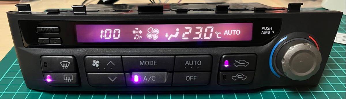 R34 スカイライン エアコン パネル 前期型 カスタム品 (hr34 er34