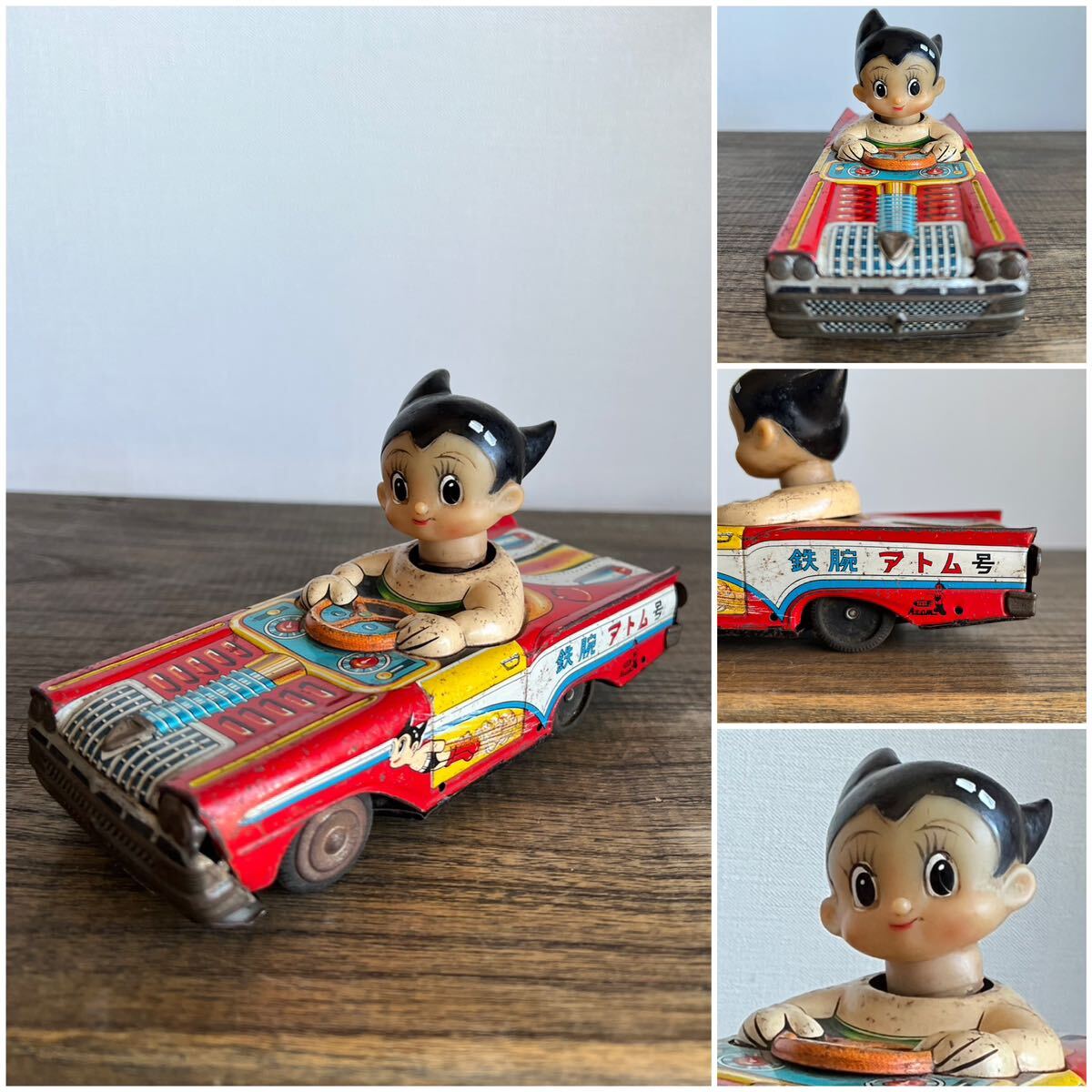 Yahoo!オークション - 当時物 多田製作所 鉄腕アトム ブリキ 自動車 昭