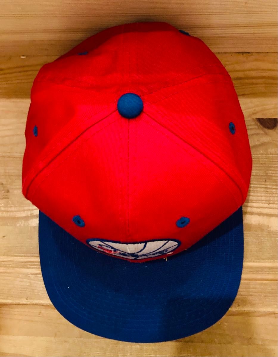 キャップ 帽子 NBA 90s スナップバック 76ers バスケ 赤 青 希少