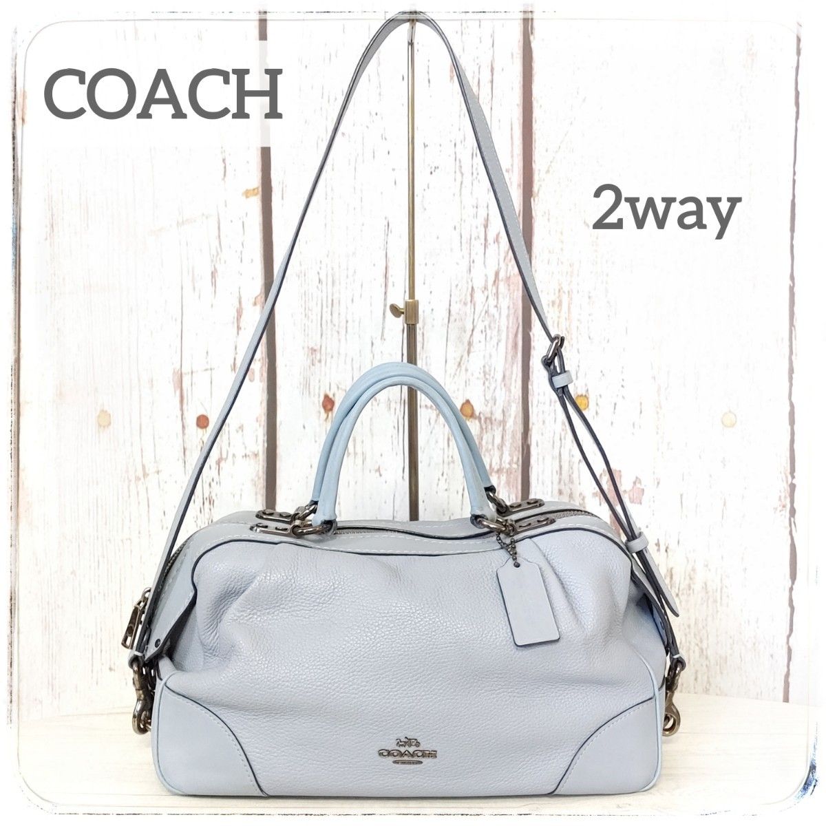 希少 COACH コーチ レーンサッチェル レザー ハンドバッグ 69621 2WAY