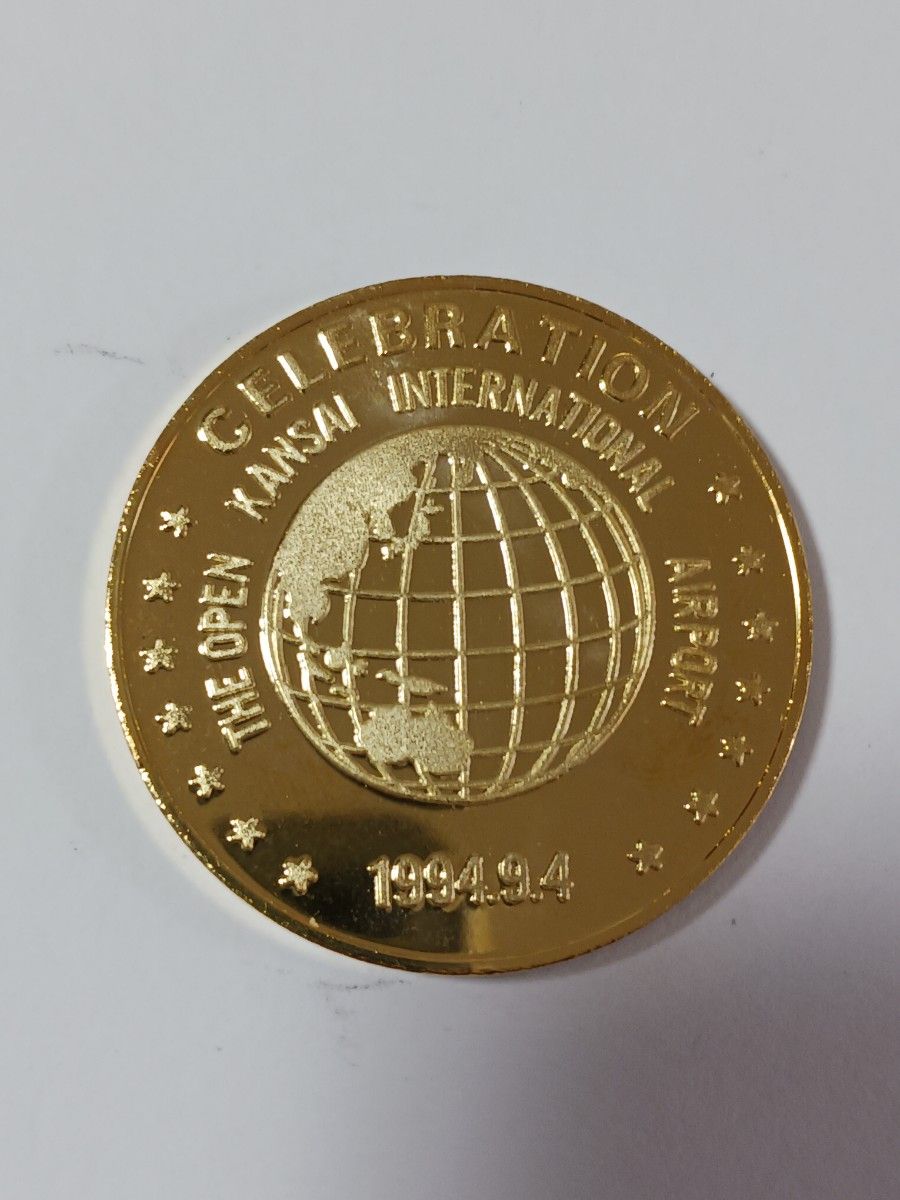 関西国際空港開港記念メダル 平成6年9月4日 直径 約38mm 重量 約24 5g