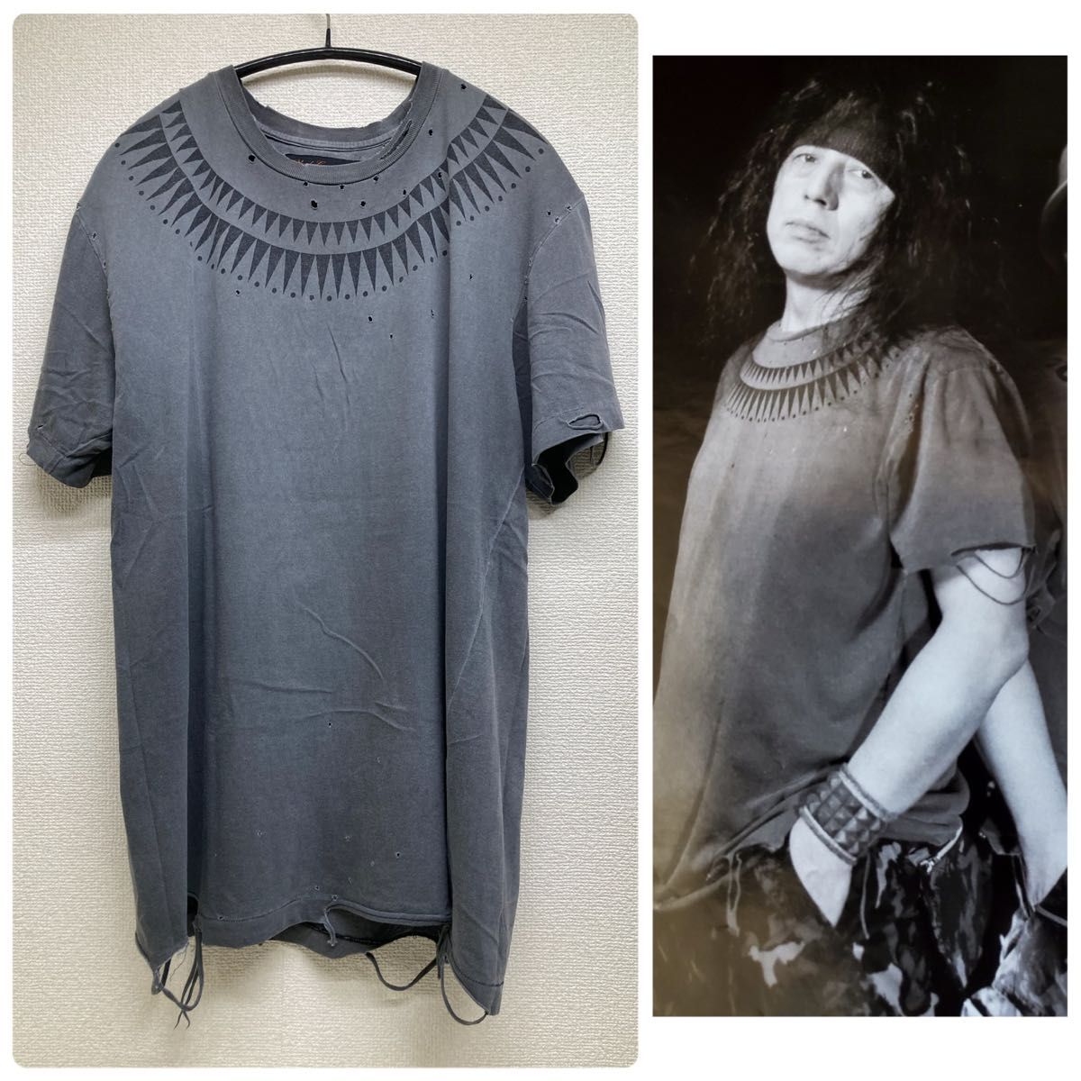 UNDERCOVER SCAB GIZ柄 ダメージ加工Tシャツ アンダーカバー｜Yahoo