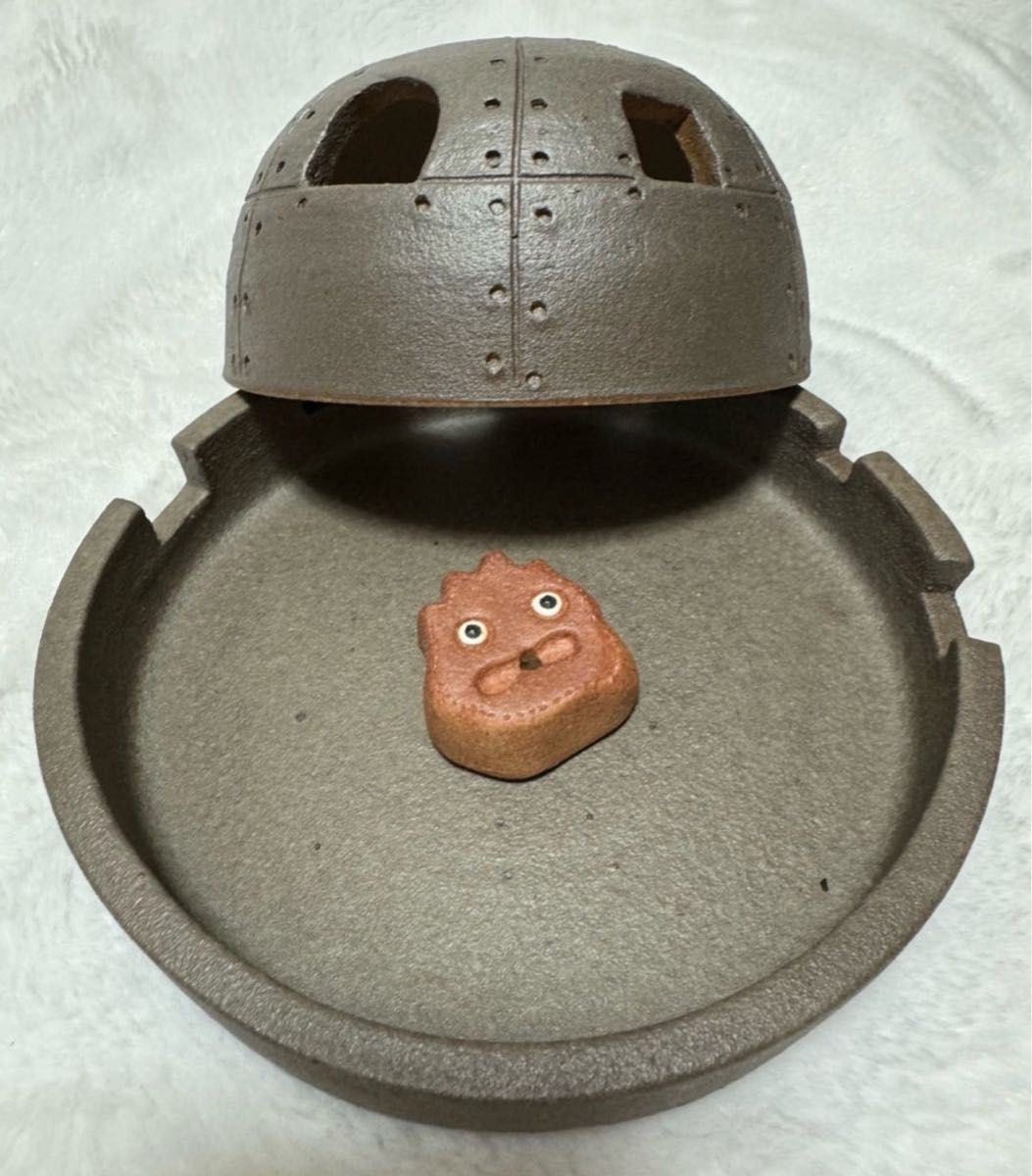 新品】ジブリパーク魔女の谷ハウルの動く城 砲台 信楽焼 お香立て