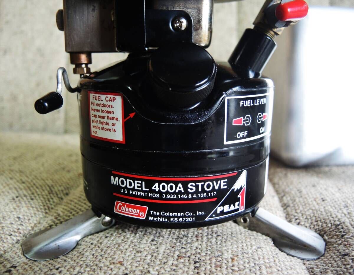 コールマン ホワイトガソリンストーブ ピーク1 PEAK1 400A STOVE 黒