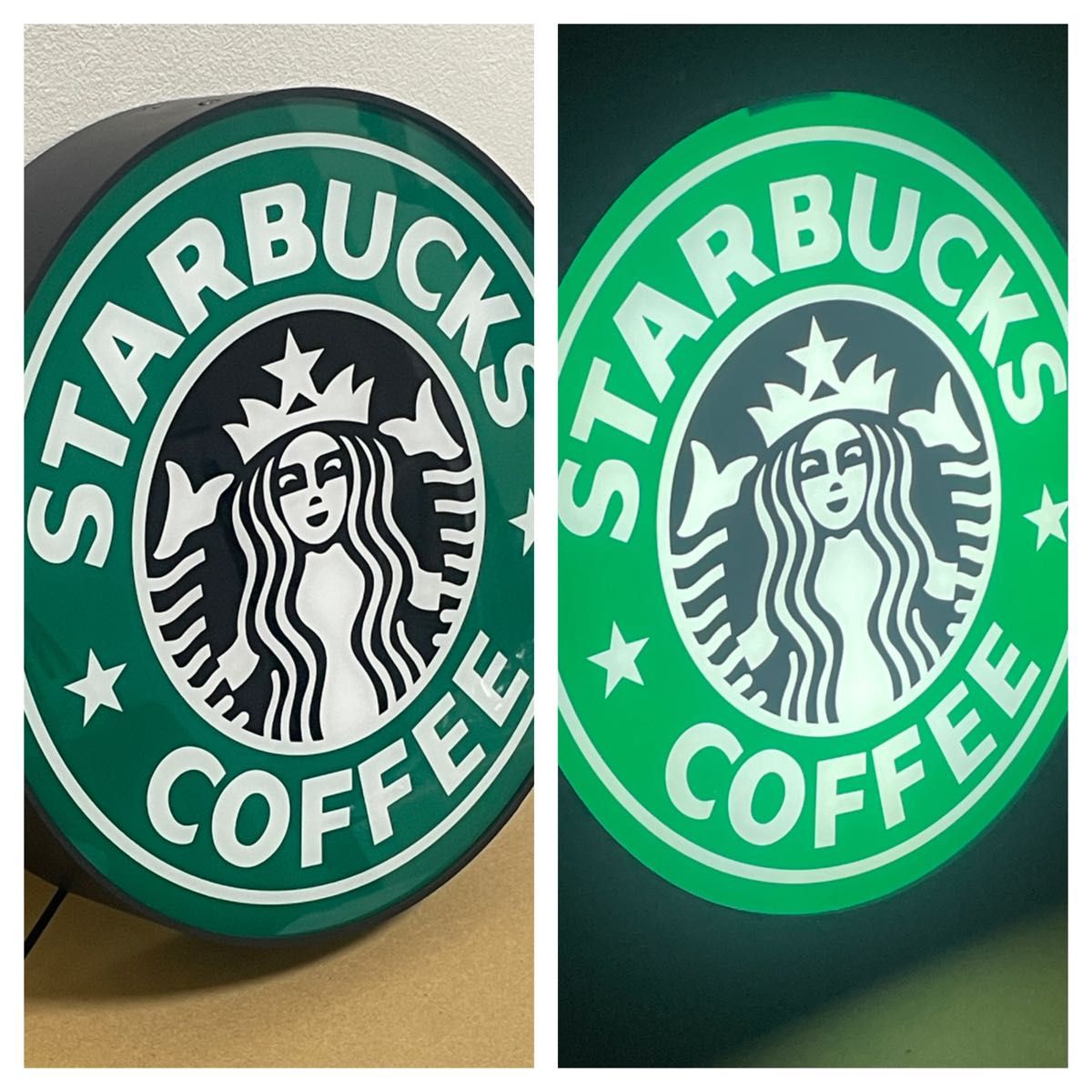スターバックス 旧ロゴ看板ライトレプリカ 新品未使用 Starbucks
