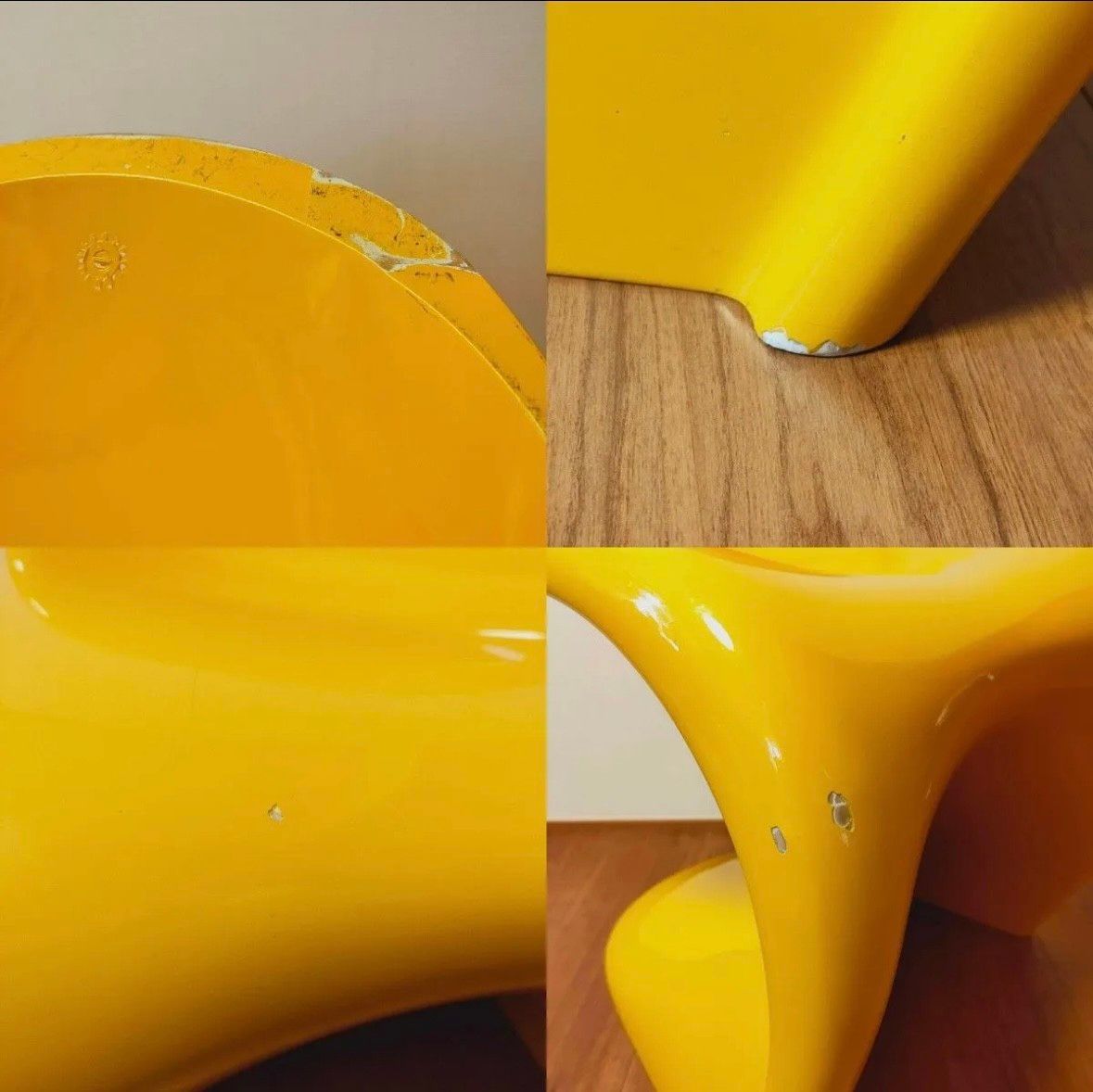 正規品 刻印あり 希少】 パントンチェア クラシック イエロー VITRA