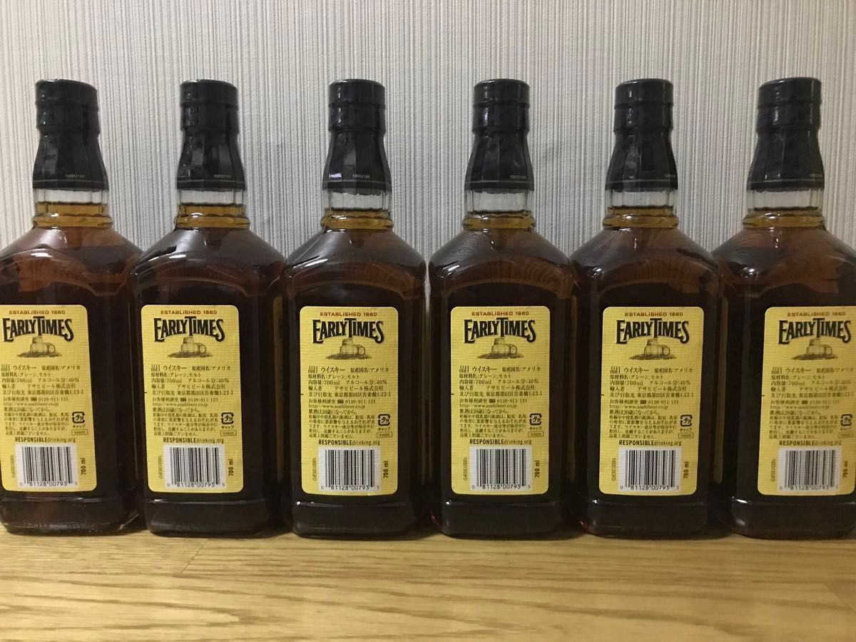 終売品】アーリータイムズ イエローラベル 6本セット・旧ラベル・旧
