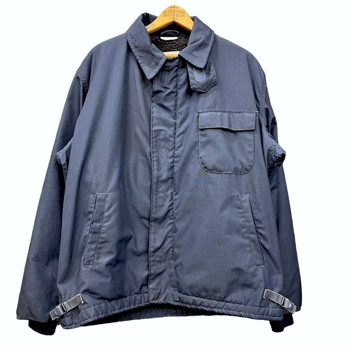 90s ビンテージ US NAVY アラミド デッキ ジャケット ステンシル入り