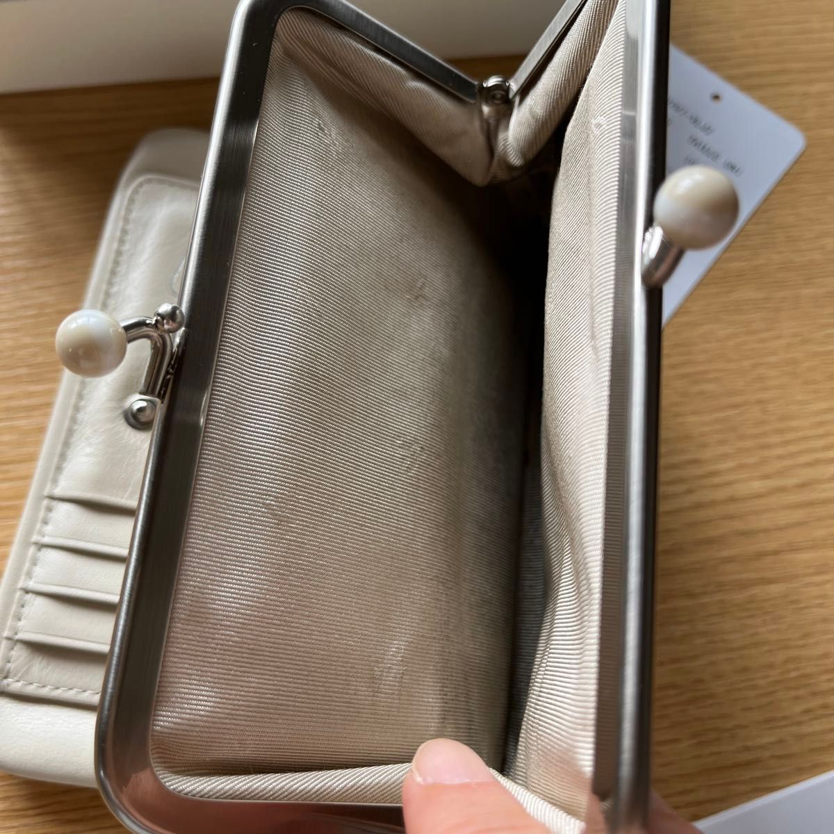agnes b アニエスベー がま口財布 白｜Yahoo!フリマ（旧PayPayフリマ）