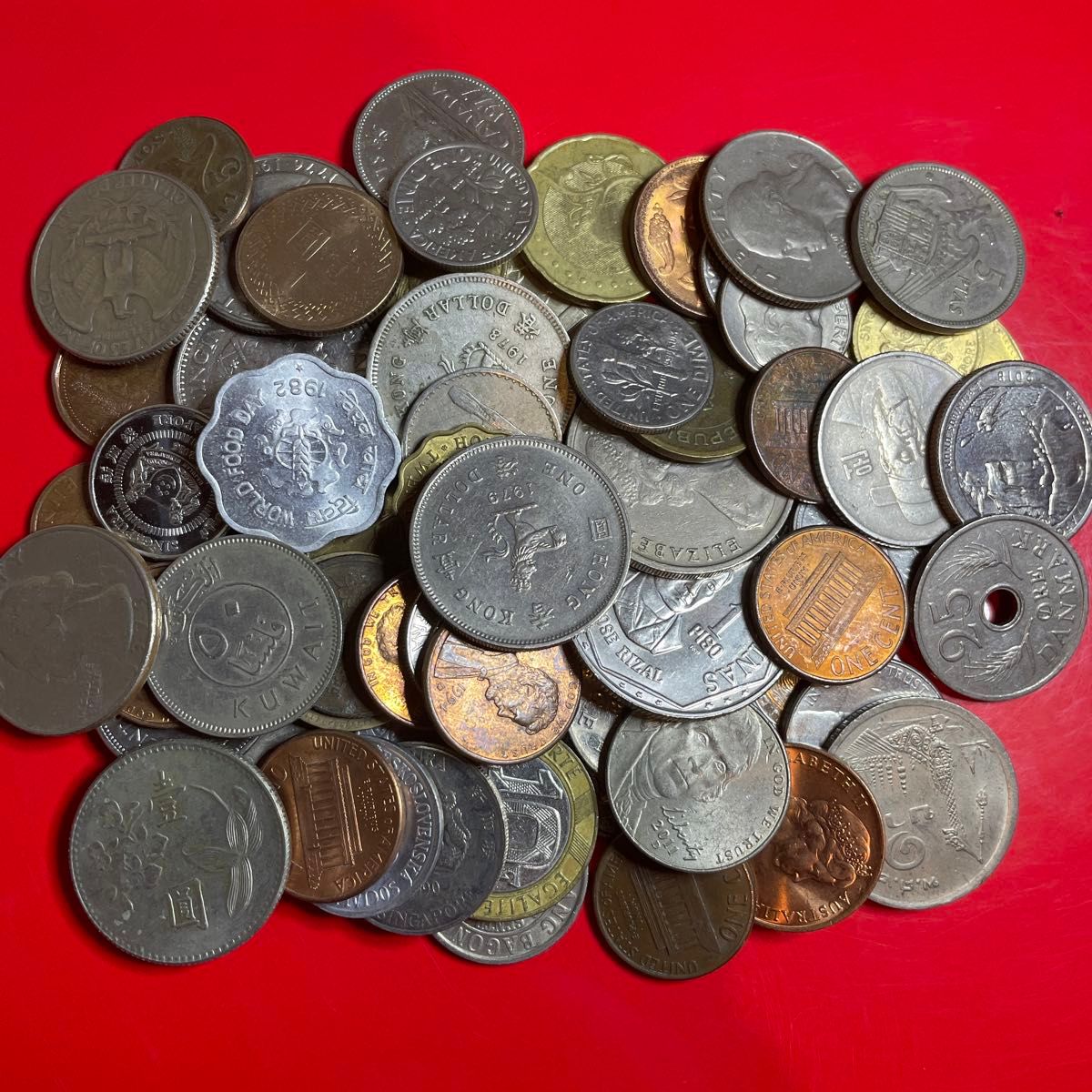 4）外国コイン大量セット 未選別 海外コイン 古銭 旧貨幣 外国硬貨