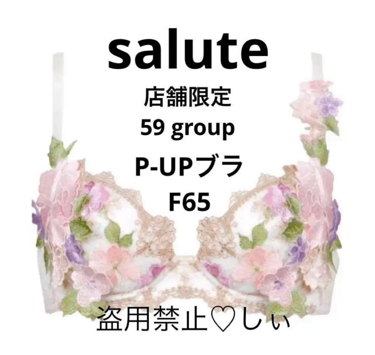 新品タグ付 Salute サルート 店舗限定 59G P-UPブラ F65 IV ブラジャー
