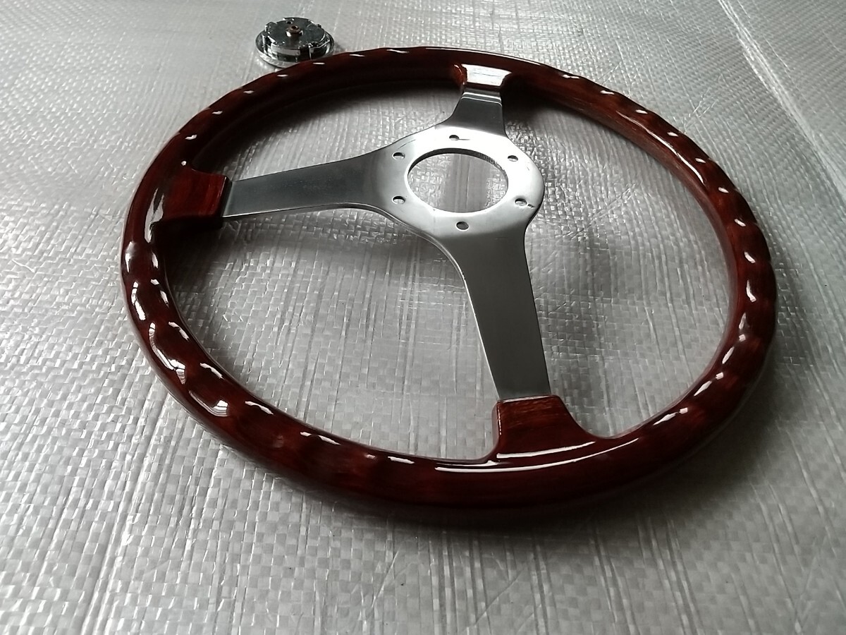 IZUMI イズミ ウッドステアリング 外径Φ355mm 跳ね馬ホーンボタン付