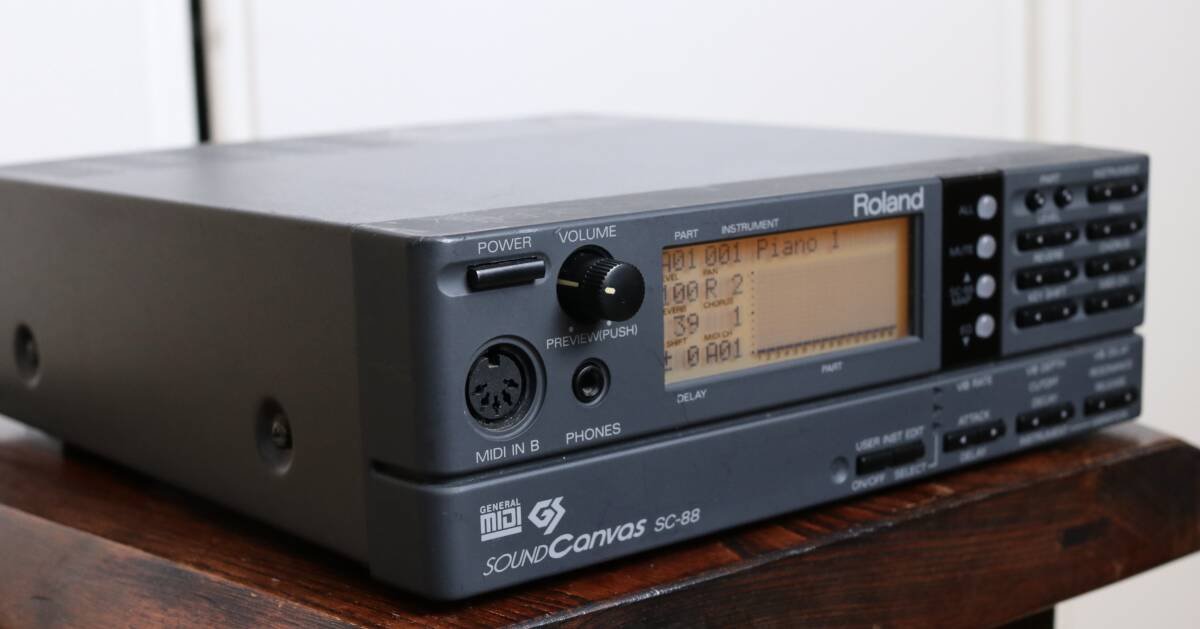 ローランド ROLAND SoundCanvas SC-88 動作確認済み 外観も綺麗め MIDI