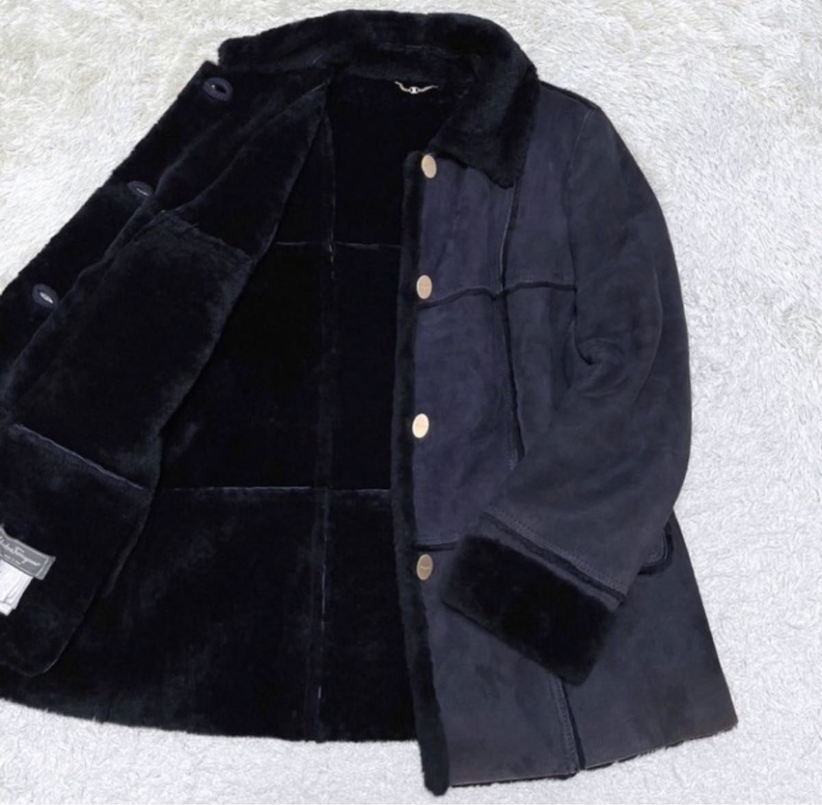 Salvatore Ferragamo サルヴァトーレフェラガモ ゴールド金具 ムートン