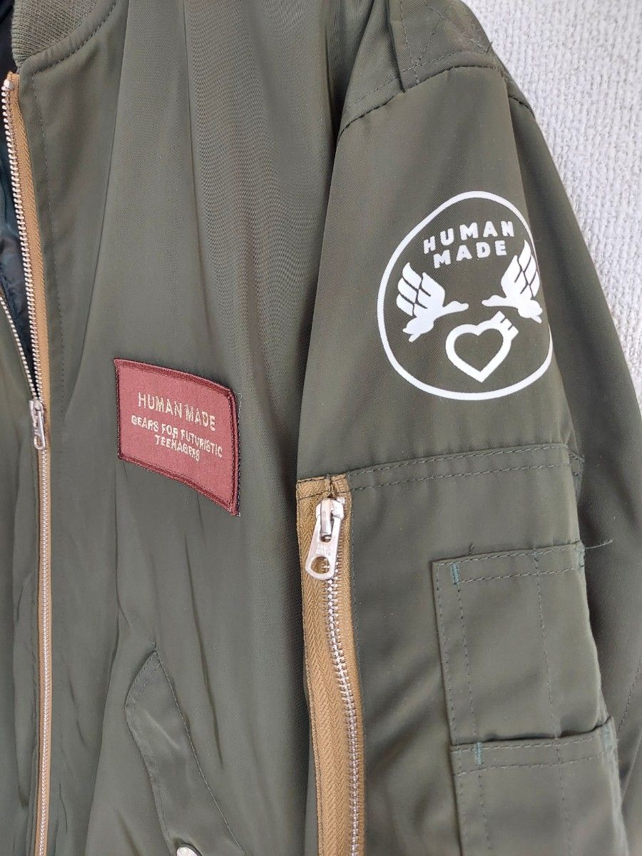 HUMAN MADE~ フライトジャケット L MA-1 ヒューマンメイド｜Yahoo
