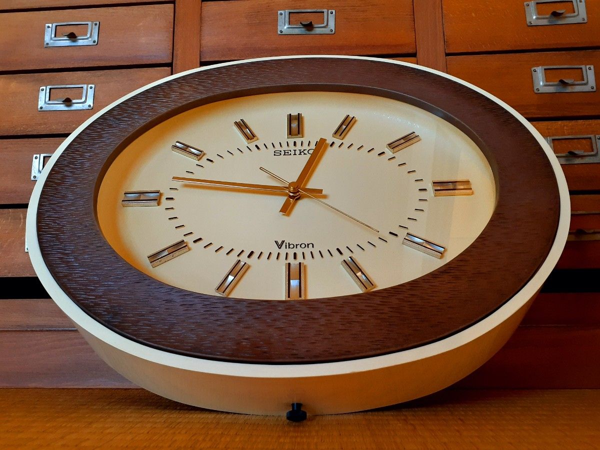 70's SEIKO 掛け時計 ミッドセンチュリー ビンテージ レトロ vibron