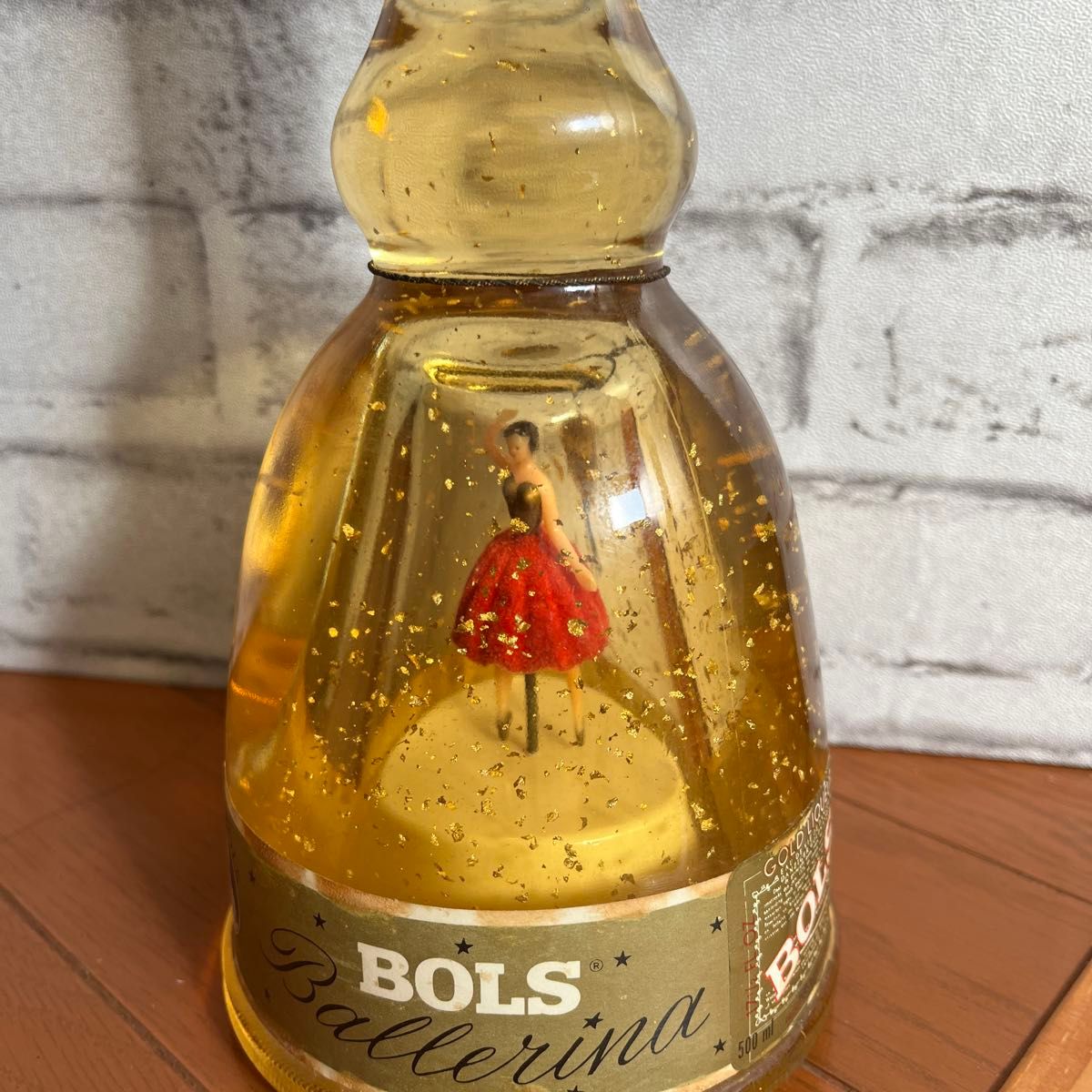 希少 k24 金箔 ビンテージ 廃版 BOLS バレリーナ リキュール ボトル 古