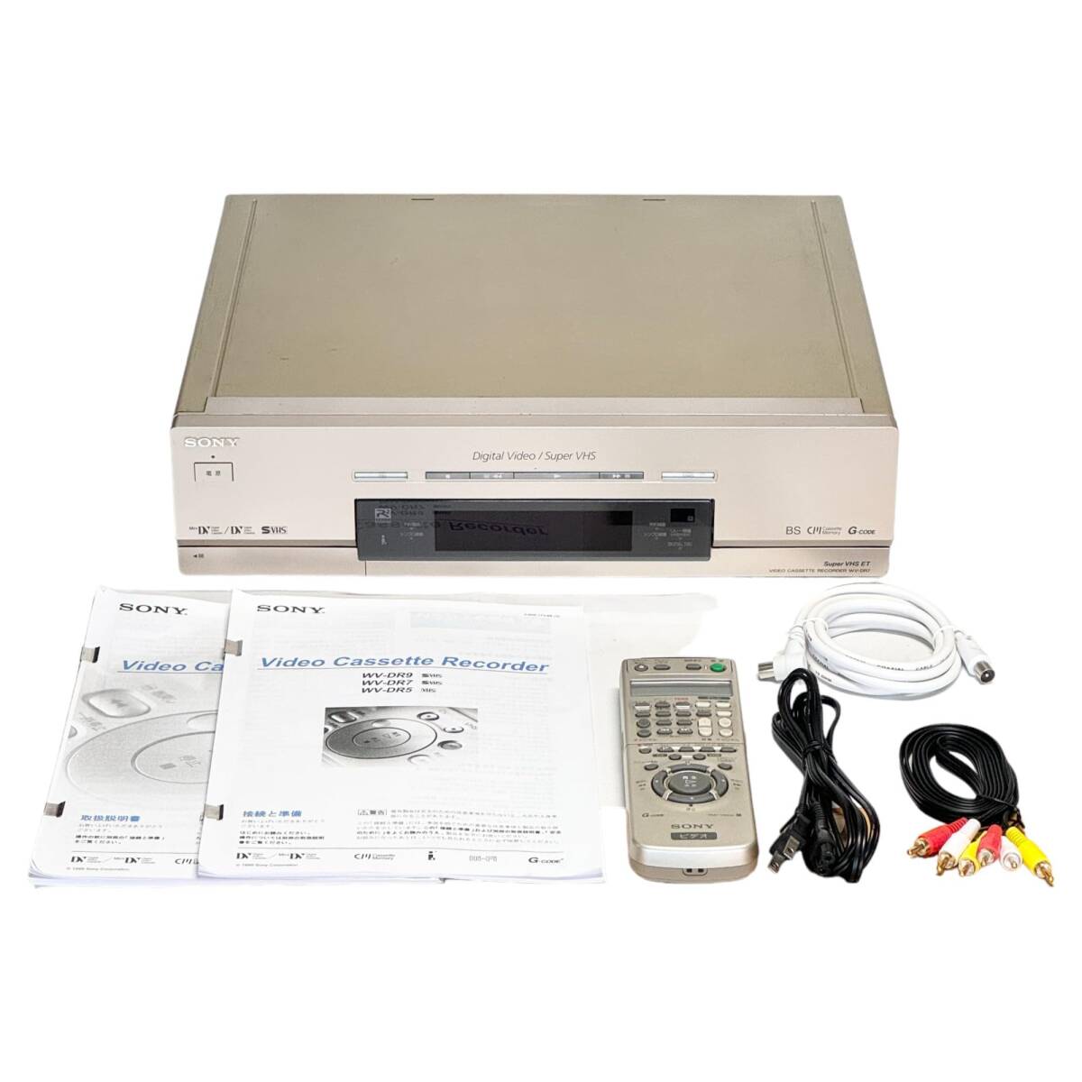SONY ☆整備済み 元箱＆リモコン付 DV+S-VHSダブルデッキWV-