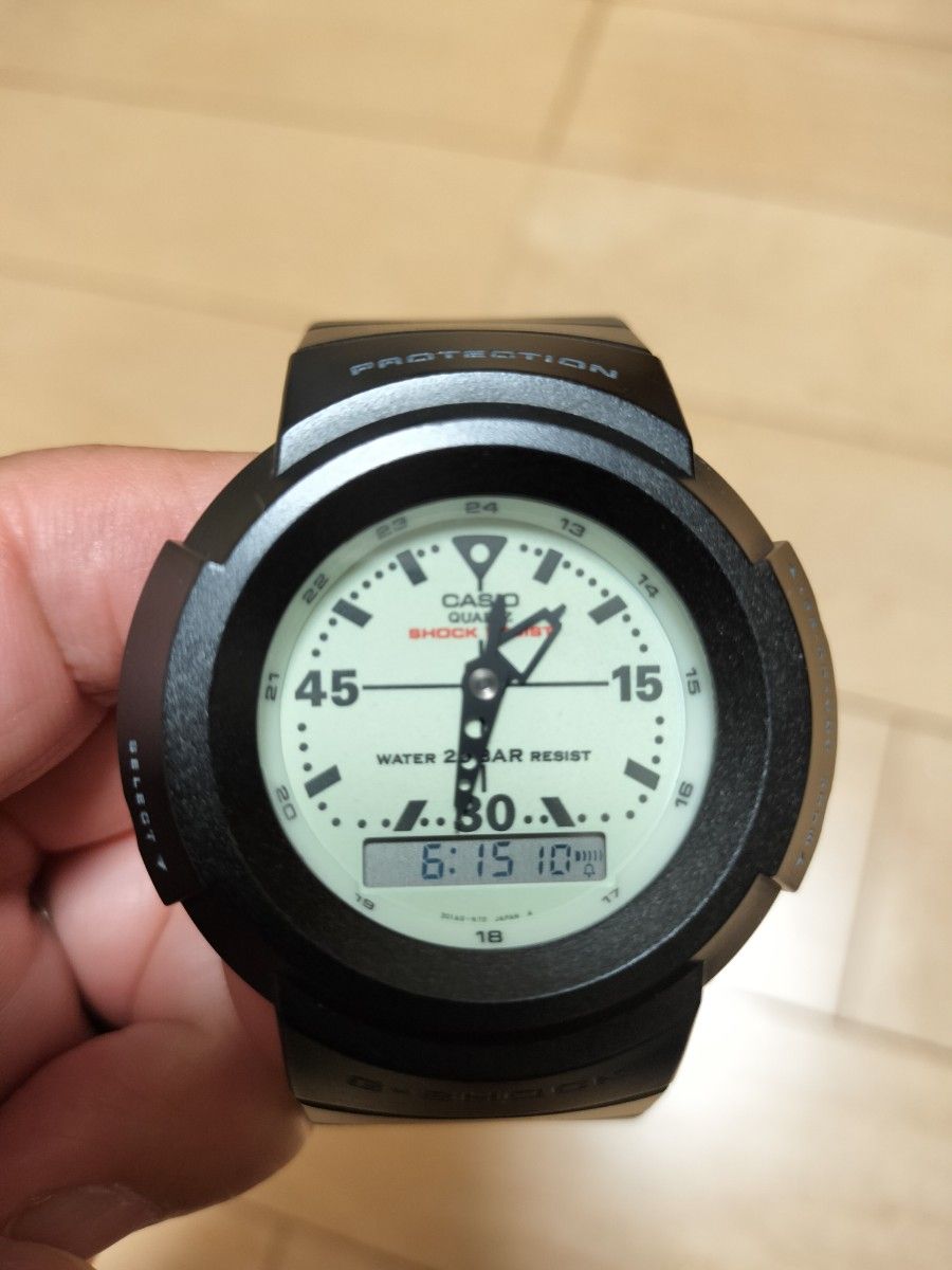 G-SHOCK AW-500 初代 アナログ 蓄光 スクリューバック｜Yahoo!フリマ