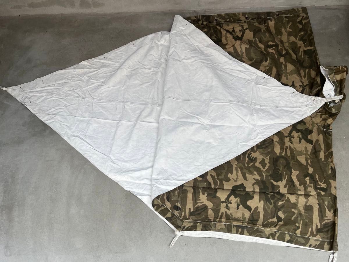 70s 80s トルコ軍 山岳部隊用 軍幕 シェルターハーフ パップテント