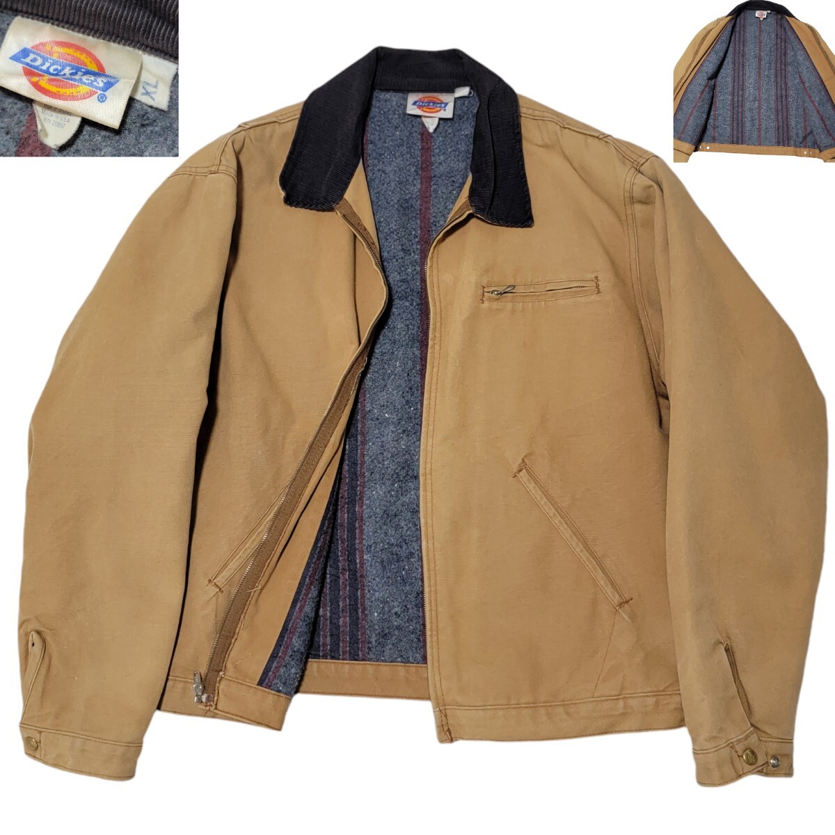 USA製】90S ディッキーズ Dickies デトロイトジャケット XL ダック