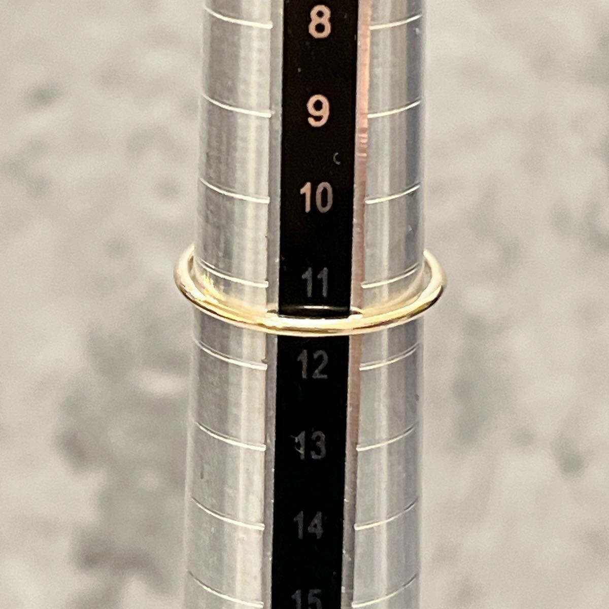 美品 agete K10 アガット ラブラドライトサンストーン リング 11号
