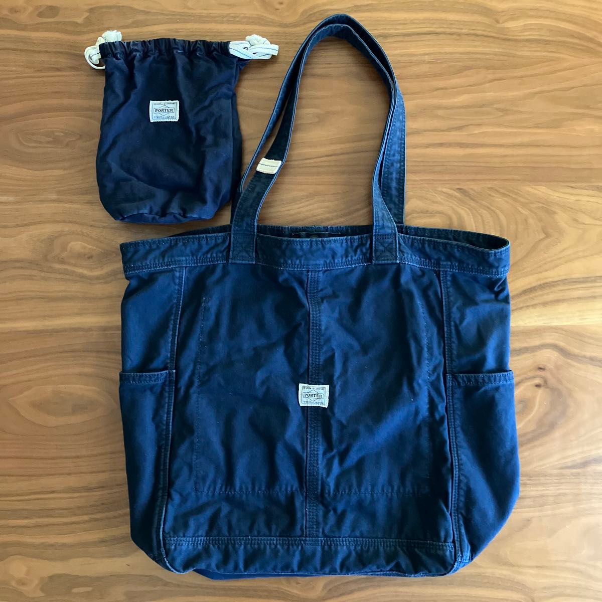 完売商品 PORTER ポーター ディープブルー トートバッグ630-06443 吉田