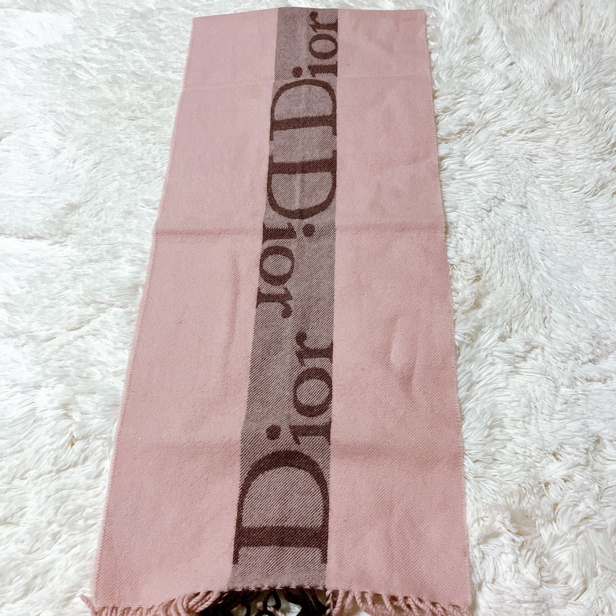 ディオール dior CD ウール マフラー ピンク レディース 943 ストール