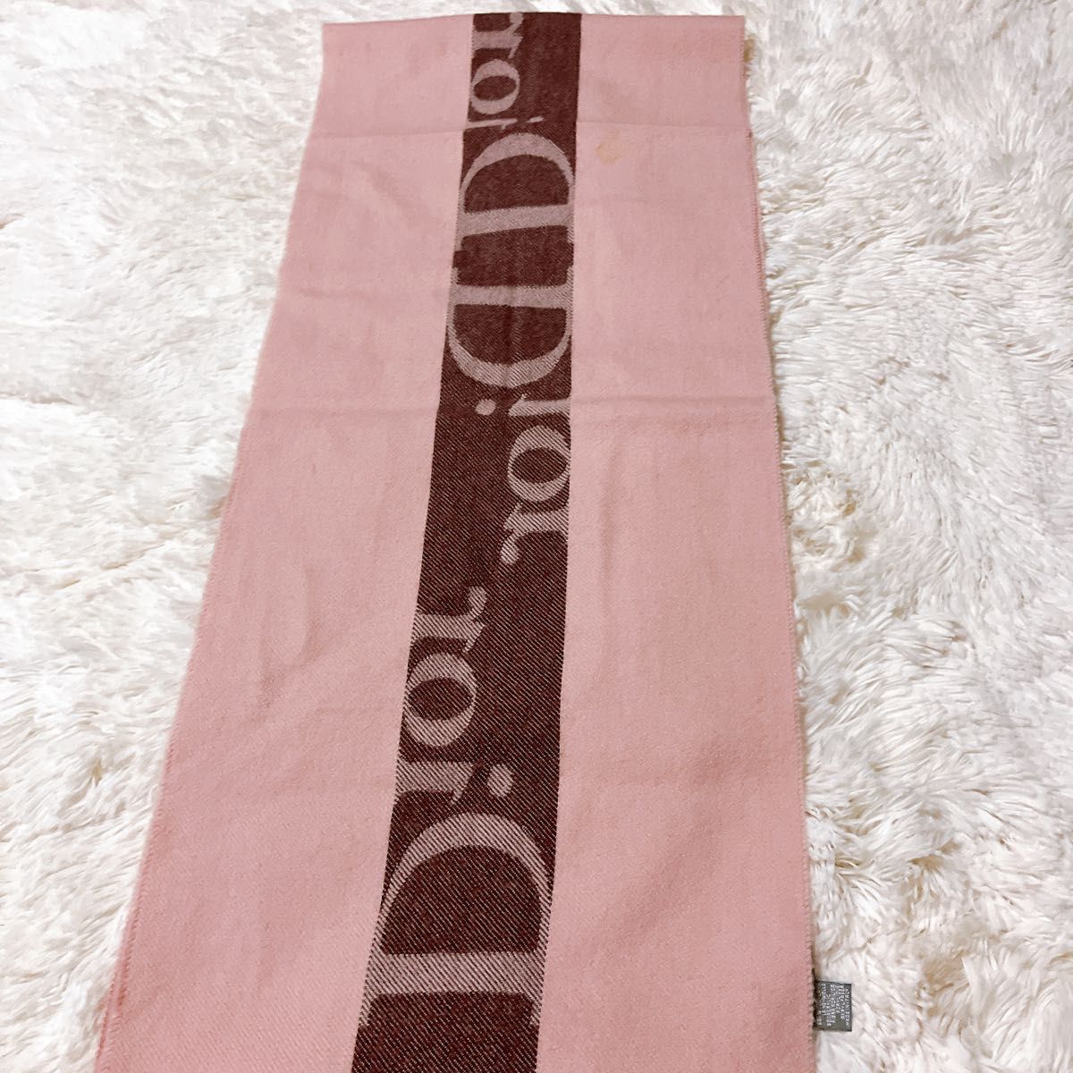 ディオール dior CD ウール マフラー ピンク レディース 943 ストール