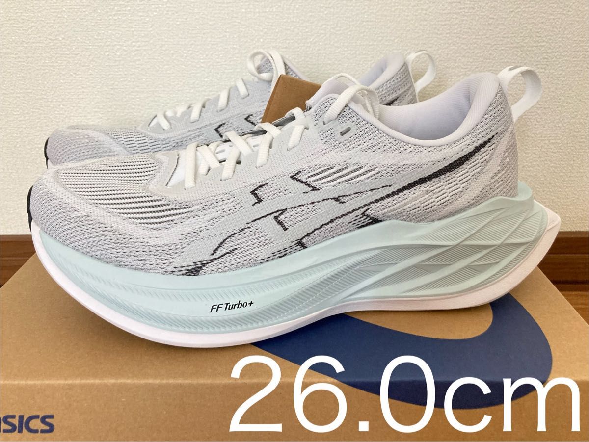 2024)アシックス スーパーブラスト2 白 グレー(26 0cm)/ASICS