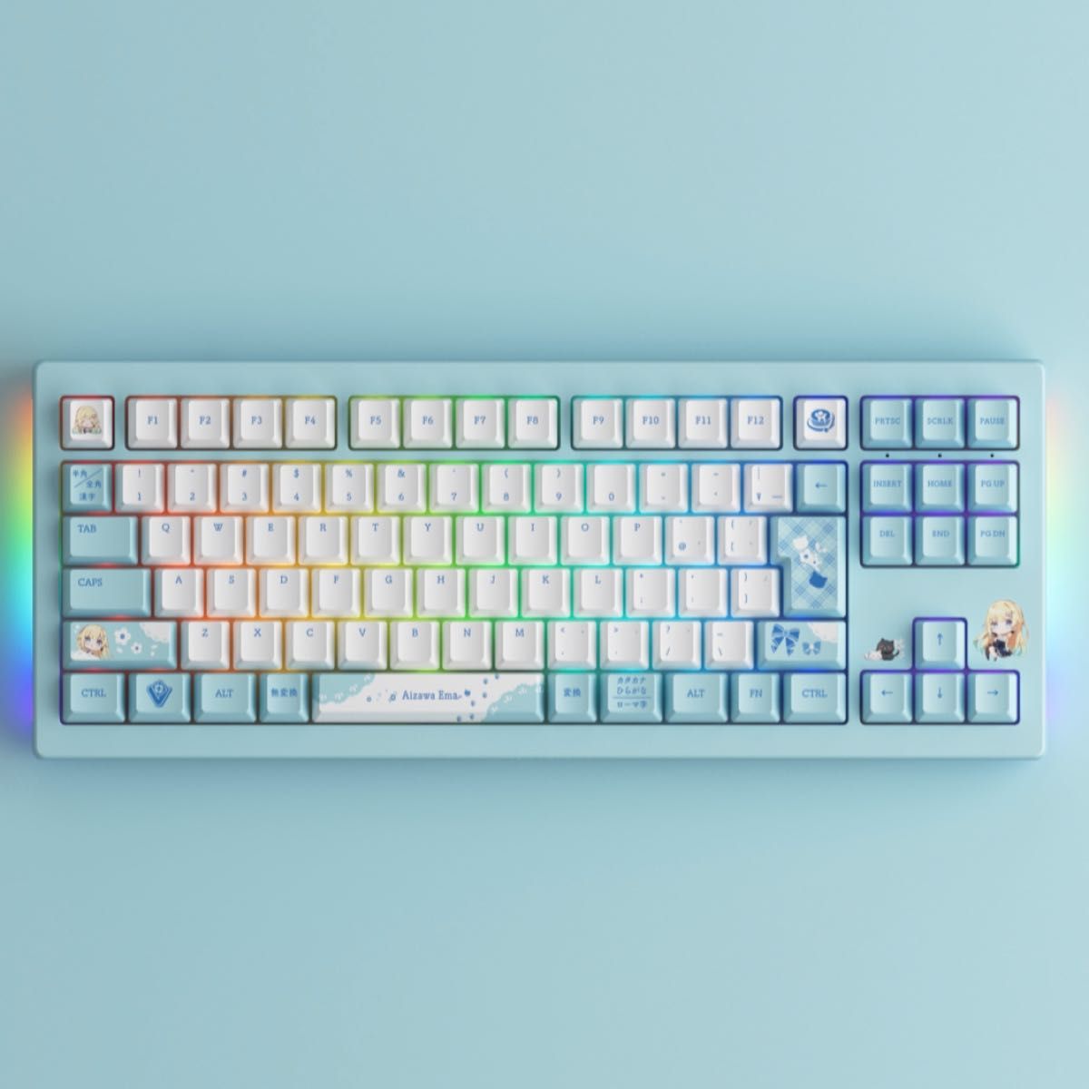 新品】 ぶいすぽっ GEAR ゲーミングキーボード 藍沢エマ Edition ぶ
