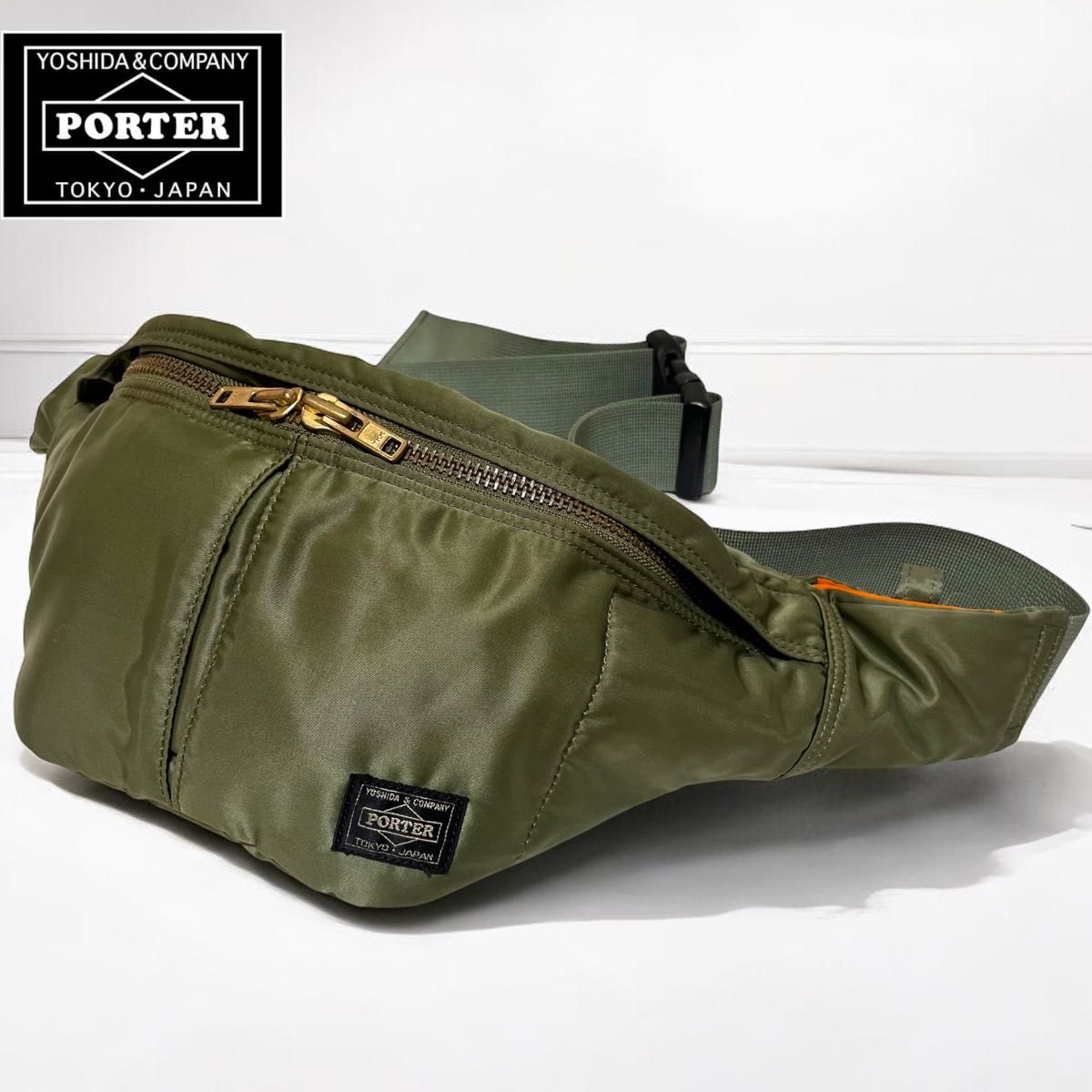 ポーター タンカー ウエストバッグ ボディバッグ カーキ PORTER TANKER
