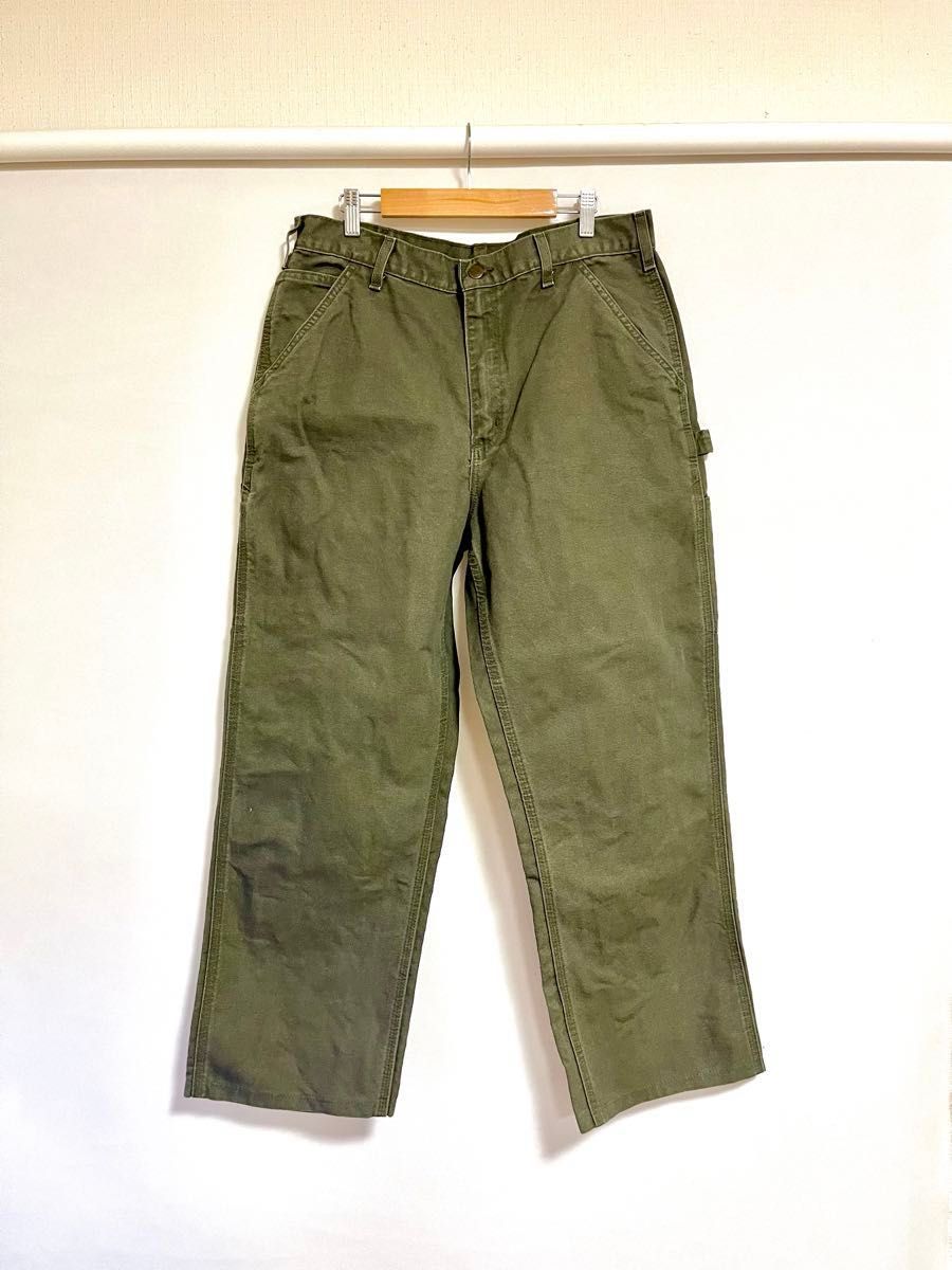carhartt カーハート ダック地 ペインターパンツ ワークパンツ モス
