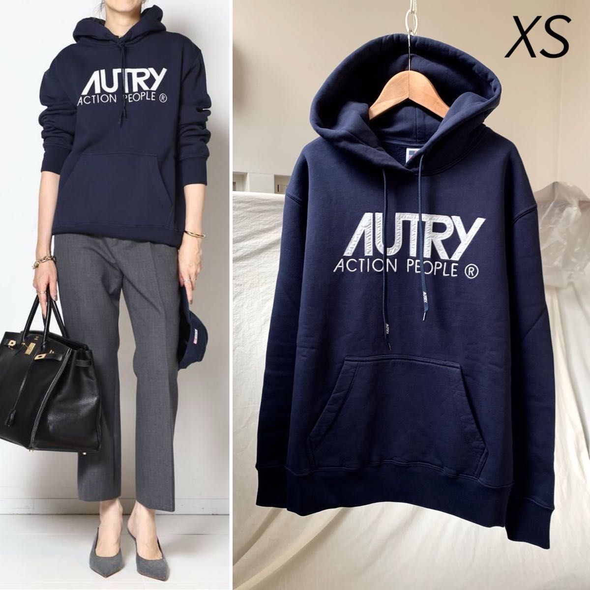 XS 新品 AUTRY オートリー スウェット フーディー レディース パーカー
