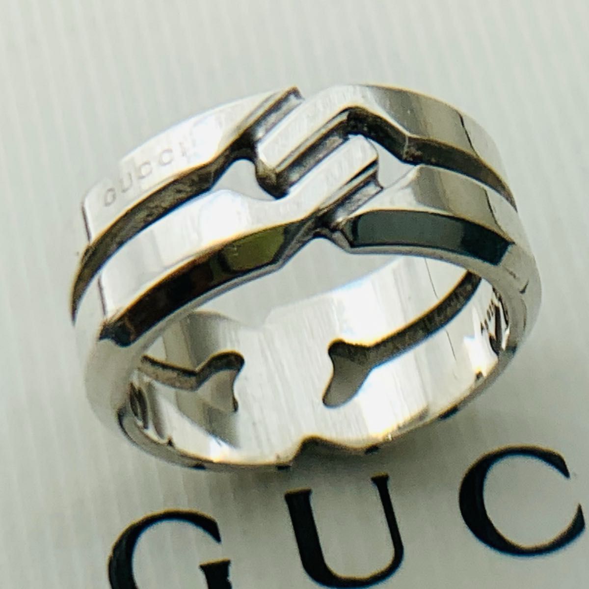 GUCCI グッチ ノットインフィニティ リング 指輪 silver 925 大きい