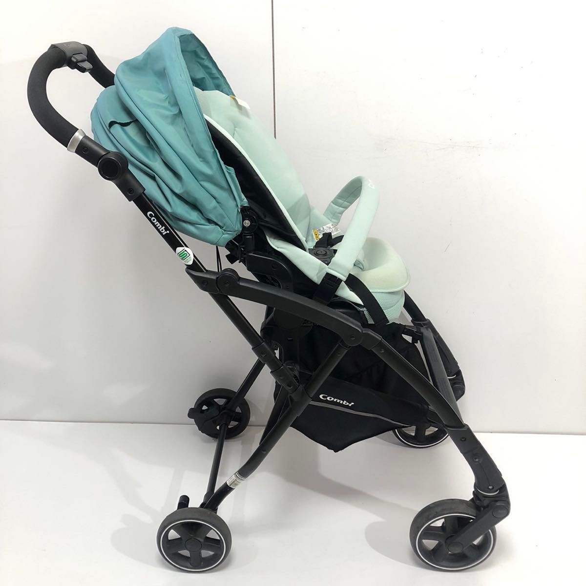 美品 コンビ ベビーカー AttO type-L 16873 ミントグリーン｜Yahoo